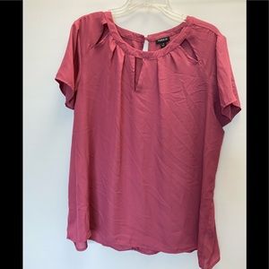 ABBEY - VIOLET CUTOUT GEORGETTE BLOUSE